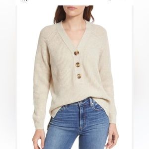 Madewell Ribbed Lyle Henley Sweater